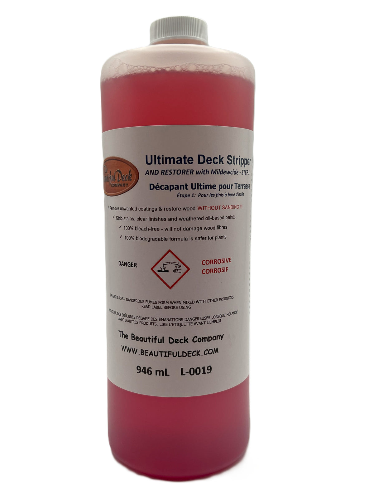 Ultimate Wood Stripper and Restorer with Mildewcide - Step 1 (150 sq ft)