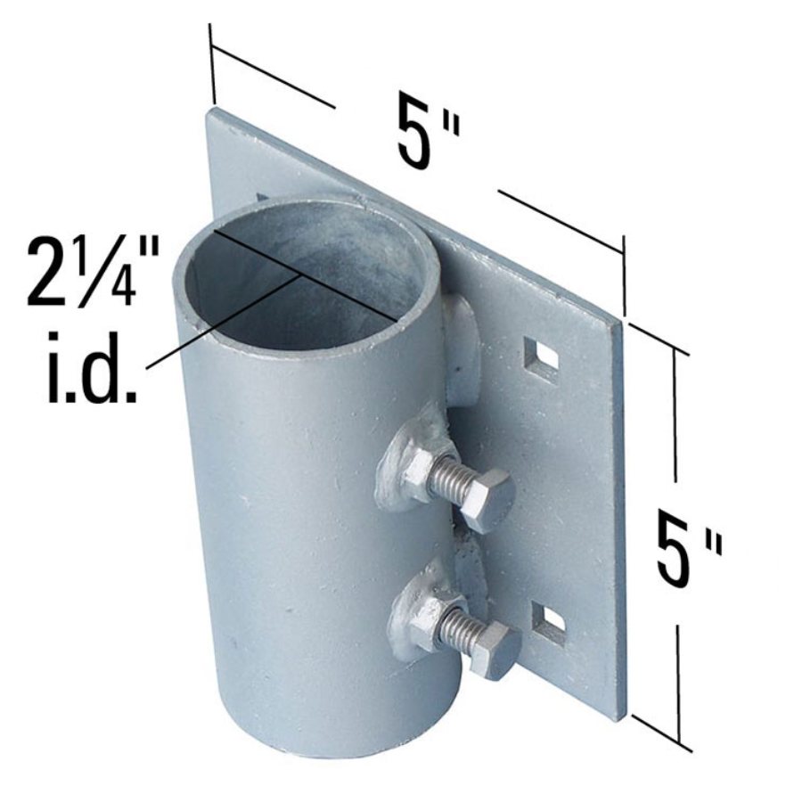 Universal Dock Leg Mount Bracket - 3/8" Holes