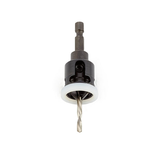 "Ipe Eater" 3/8" Countersink with 1/8" Pilot Hole and Depth Stop Assembly