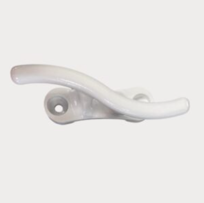 12" Aluminum S-Cleat - White
