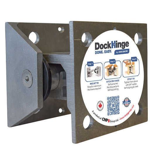 DockHinge Aluminum Dock Hinge - 1/2" Holes