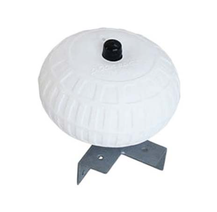 Dock Corner Wheel Bumper - 9" White