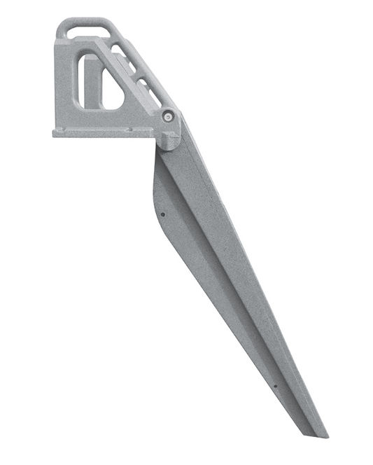 Techstar 5-Stair Angled Poly Ladder - Granite Grey