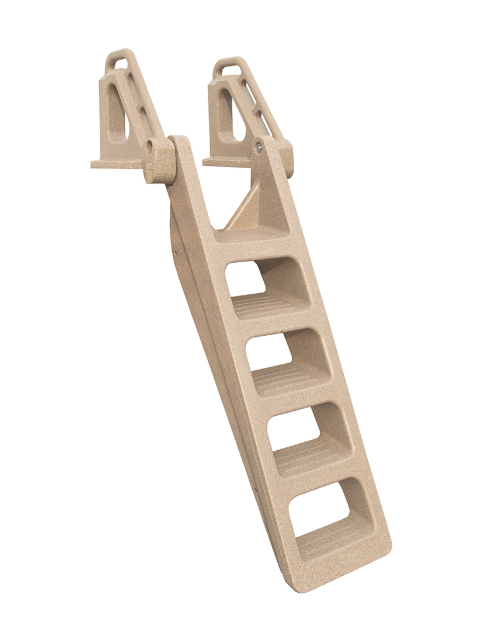 Techstar 5-Stair Angled Poly Ladder - Sandstone
