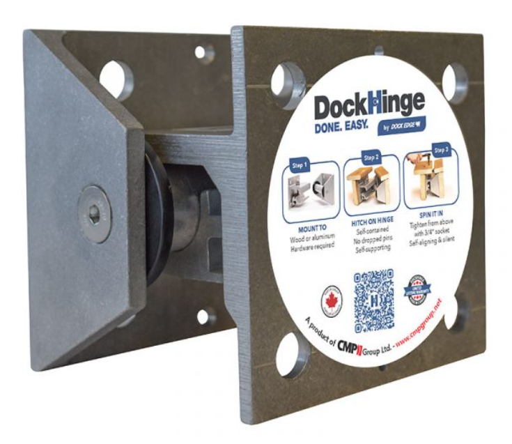 DockHinge Aluminum 3/8" Holes