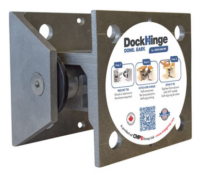 DockHinge Aluminum 3/8" Holes
