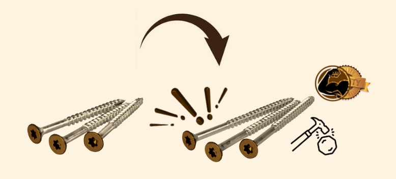 Ipe Clip Screw Upgrade (applies to all styles of Ipe Clips)