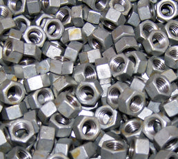 3/8" HDG Nuts - 2500 pc Bulk Box GR2