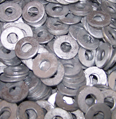 3/8" HDG Flat Washers - 40 lb Bulk Box (approx 2600 pcs)
